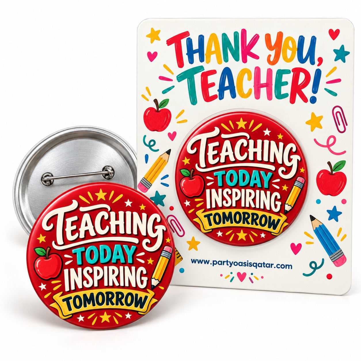 Customized badges for World Teachers' Day - design 13