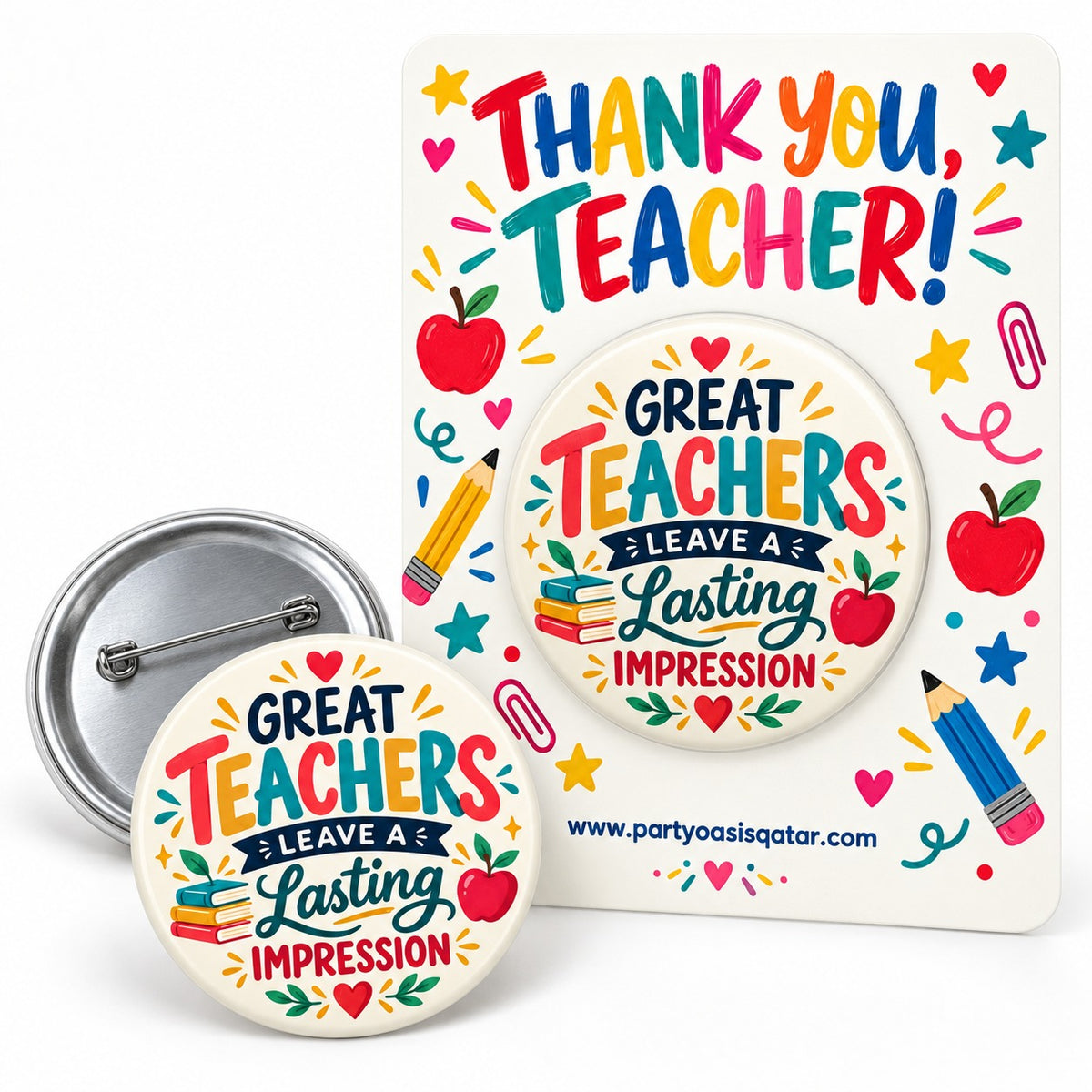 Customized badges for World Teachers' Day - design 14