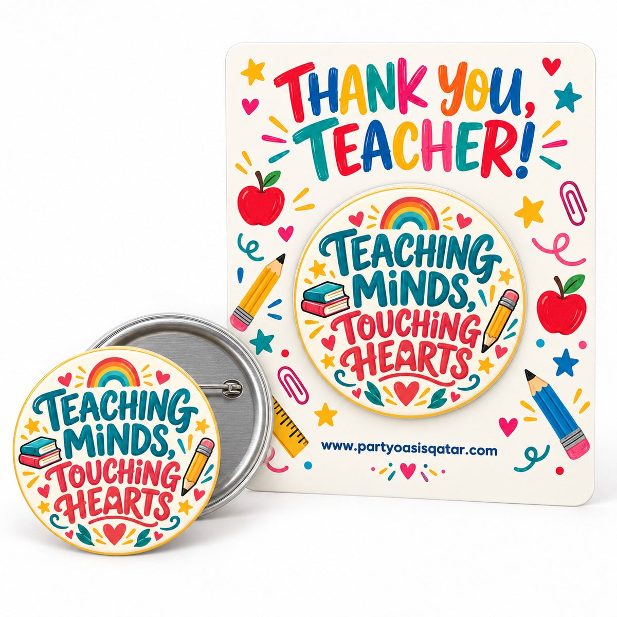 Customized badges for World Teachers' Day - design 18