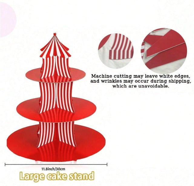 Circus carnival theme cup cake stand