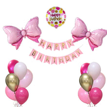 Bow birthday decoration set