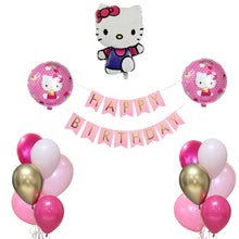 Hello kitty purple birthday decoration set
