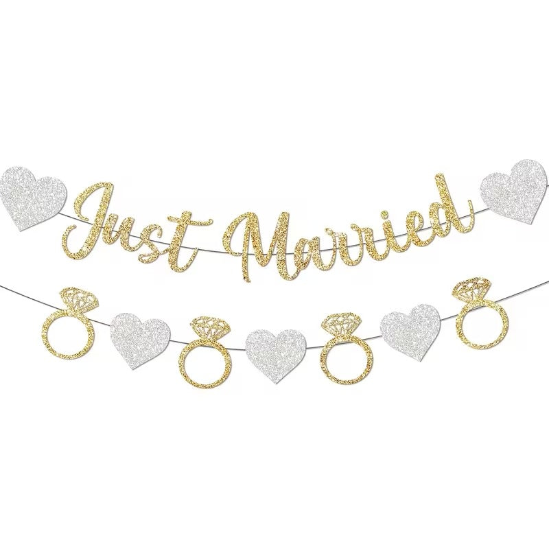 Just married banner