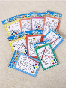 Assorted mini coloring kit for kids pack of 10