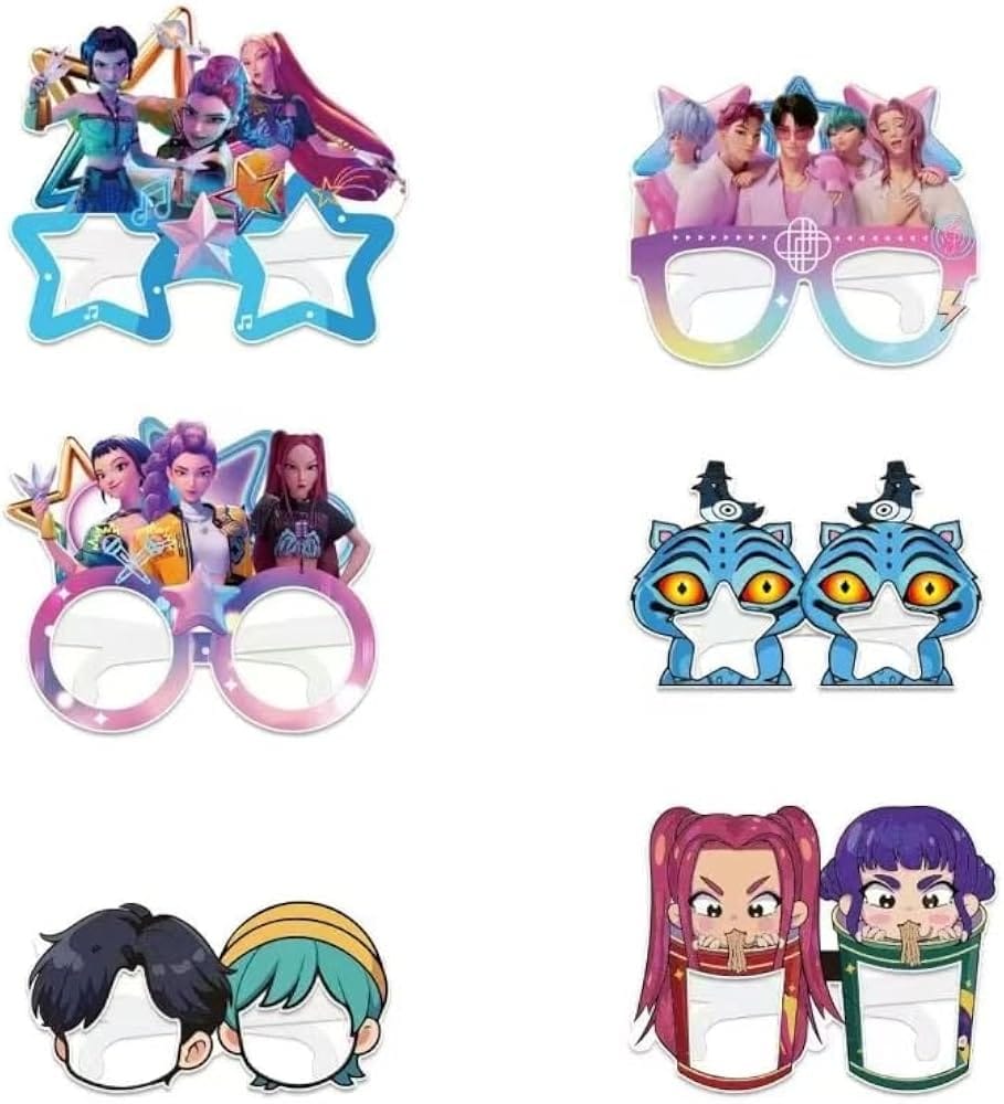 6pcs kpop paper eyeframe
