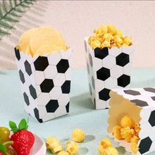 Football pattern pop corn snack box 10pcs