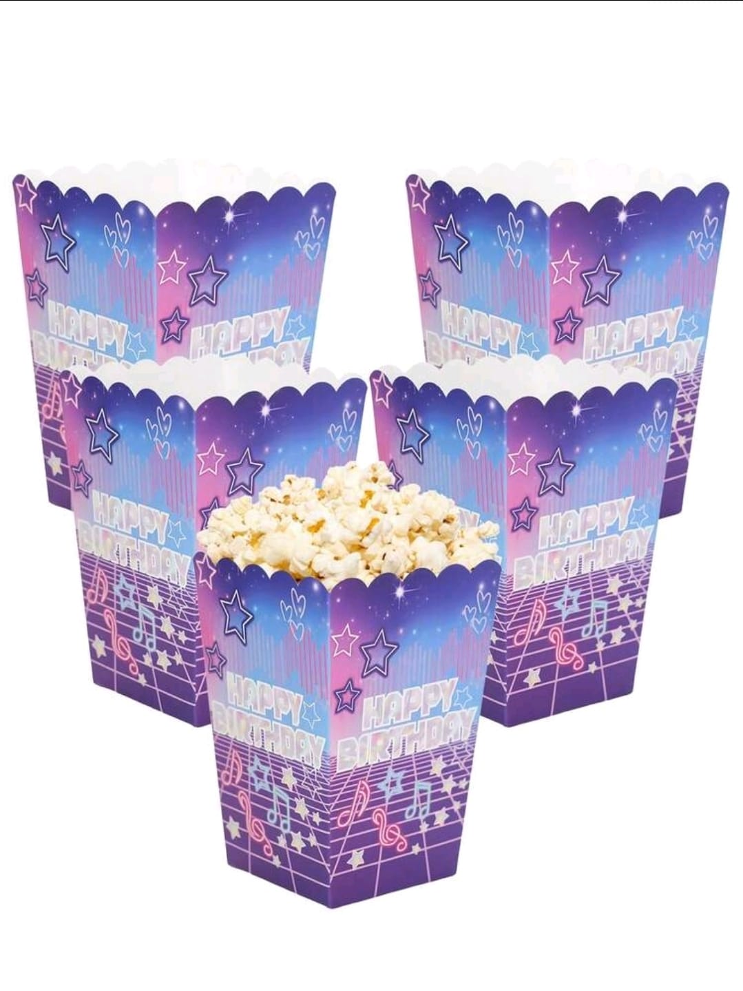 Kpop disco musical pop corn box 10pcs