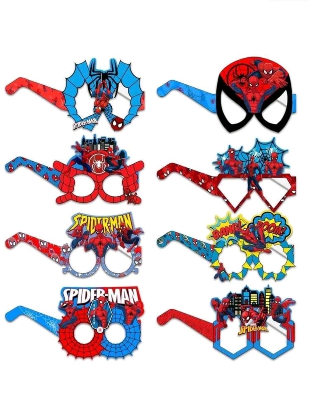 Spiderman 8pcs eye frames