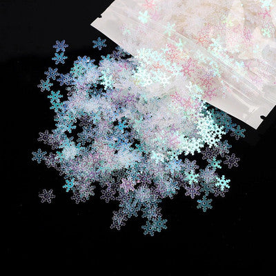 50g holographic snowflake confetti