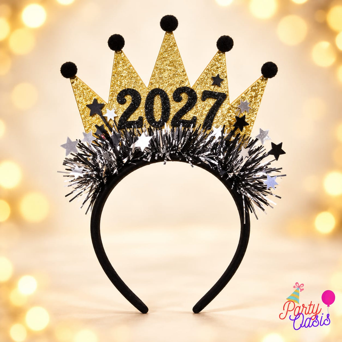 2027 new year crown headband