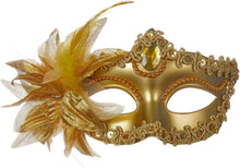 Gold masquerade mask 1 pc