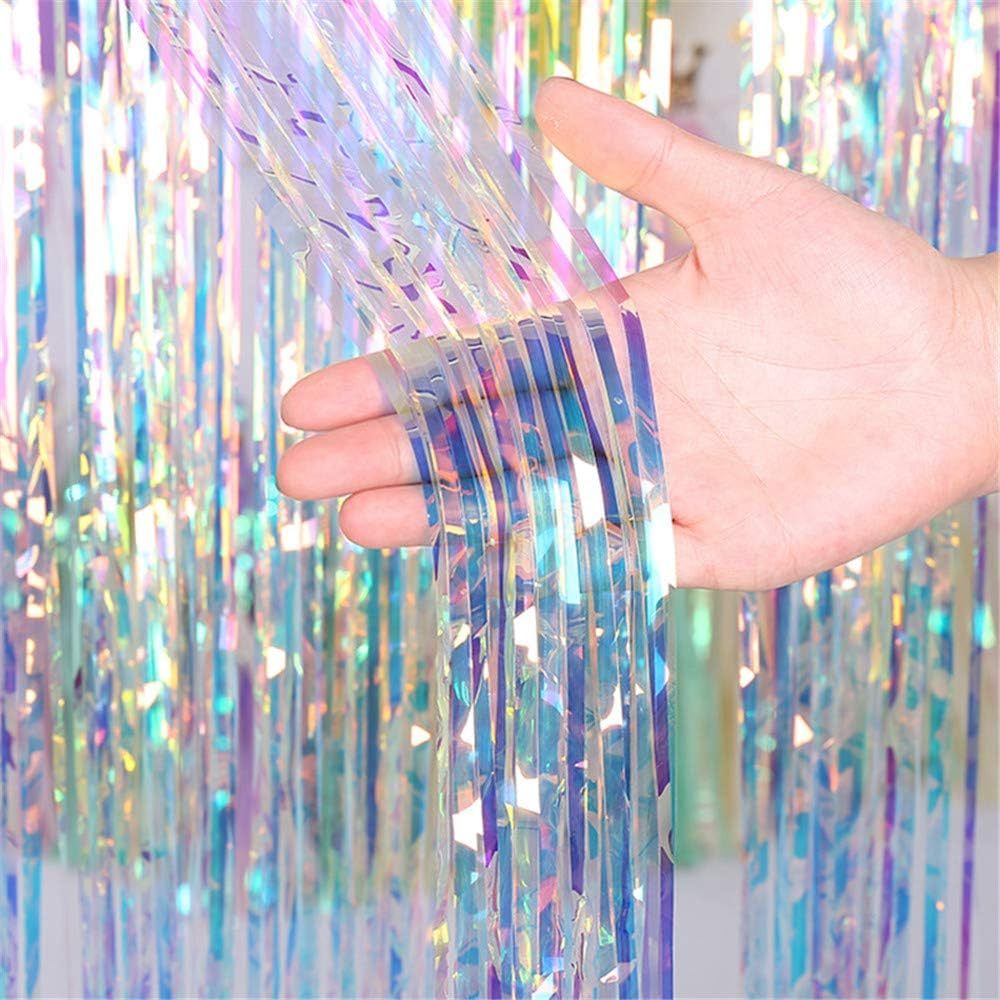 Holographic - blue shade curtain foil 1mx2m