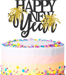 Happy new year cake topper 1 pc
