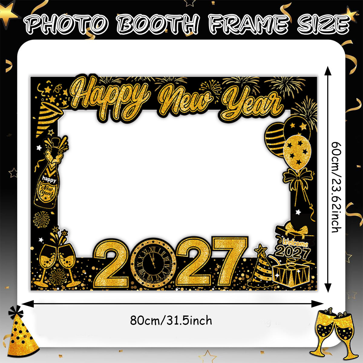 new year 2027 photo frame