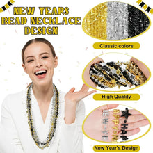 Happy New year 3 pcs necklace - ( 1 gold, 1 silver, 1 gold)