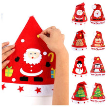 DIY Santa Kids festive seasons cap 8qr per pc - random