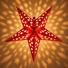 Festive Season Red Star lantern 1pc without light 60cm