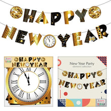 Happy new year disco banner