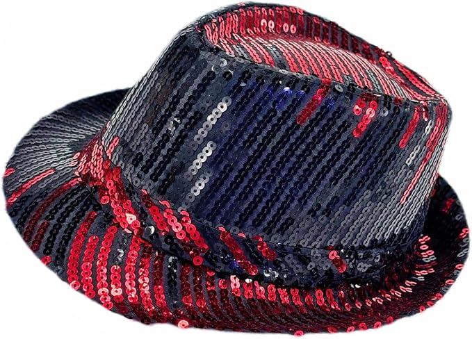 Red BLACK SEQUIN PARTY HAT 1pc