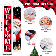 welcome festive season door banner 1 pair