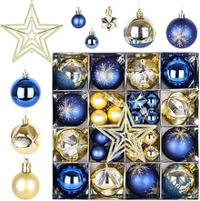 blue festive tree ornaments