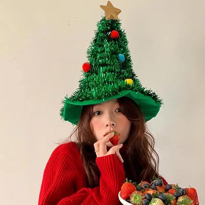 Long festive season tree hat 34cm