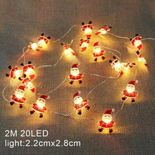 Santa string lights with battery