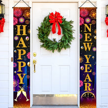 New year colorful door hanging