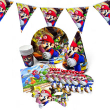 Super mario party set plate cup tableware serves 6