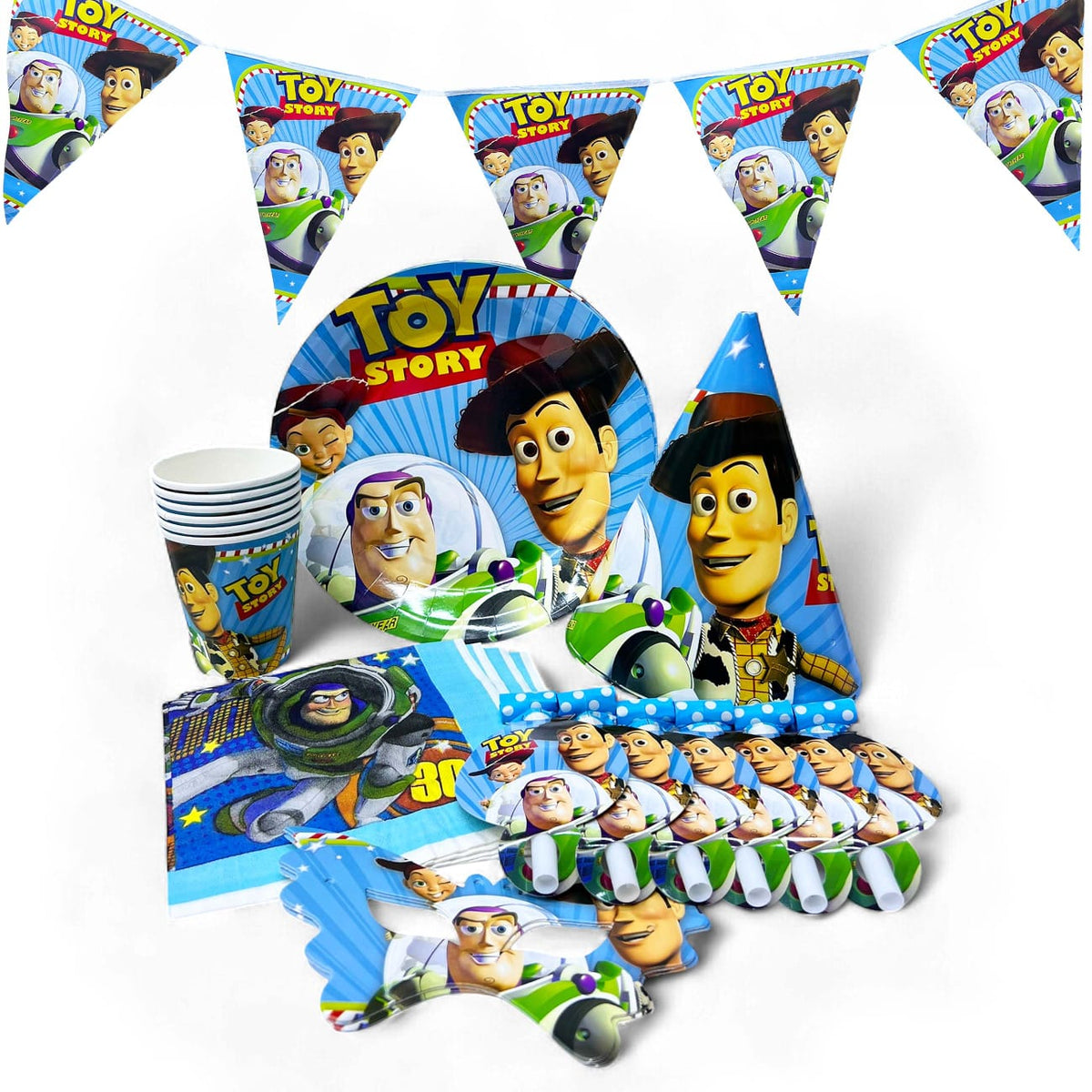 Toy story party set plate cup tableware serves 6