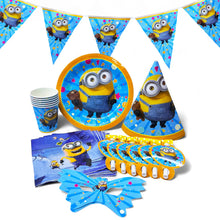 Minion party set plate cup tableware serves 6