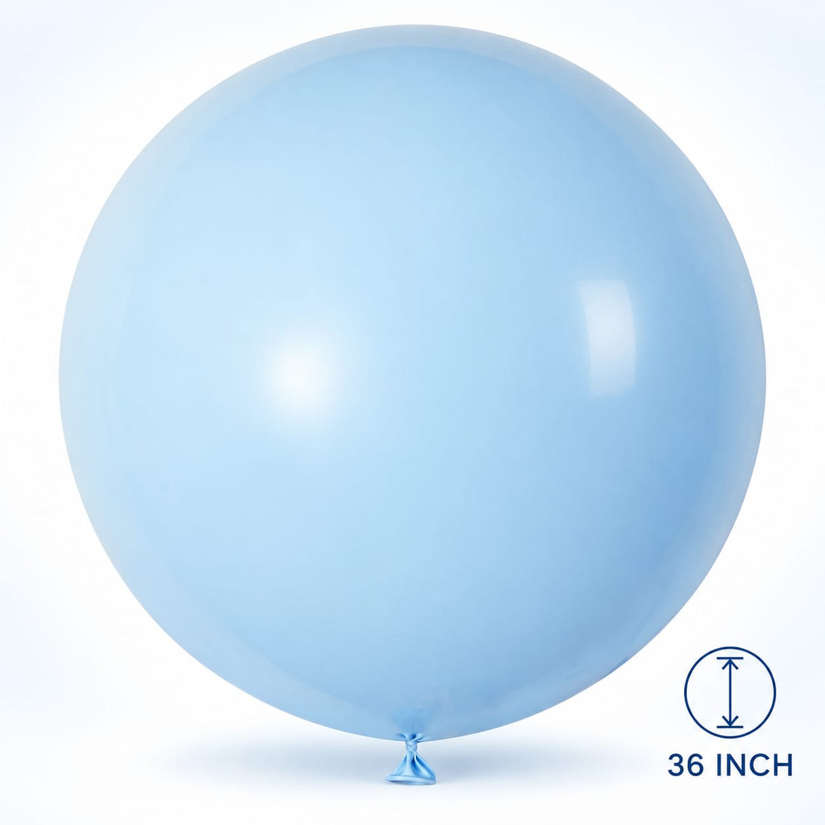 36inch jumbo size pastel blue balloon 3pcs