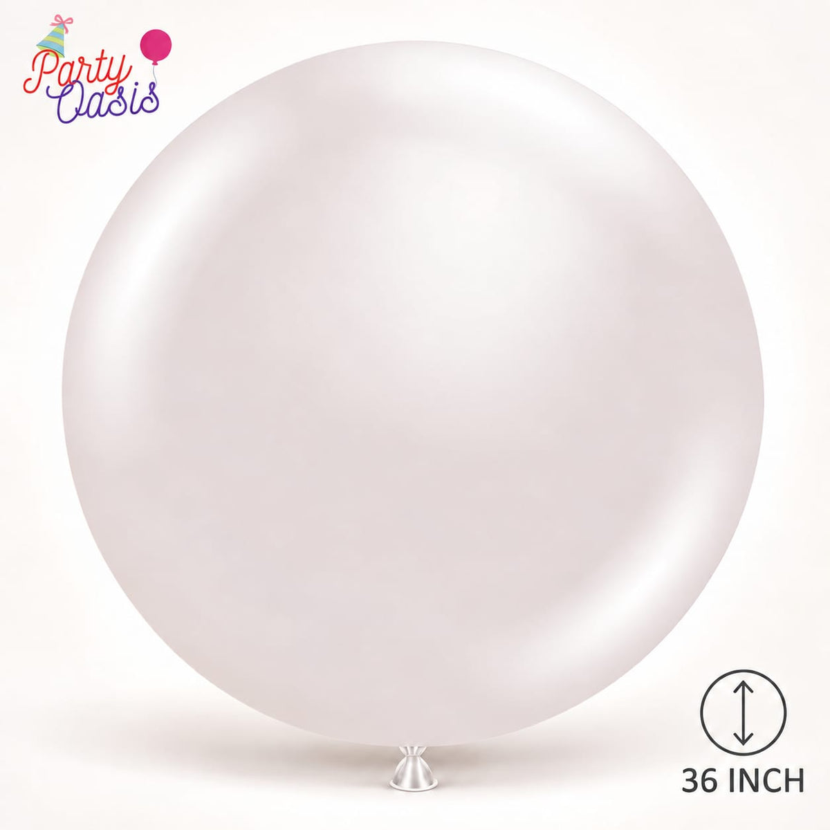 36inch jumbo size matte white balloon 3pcs