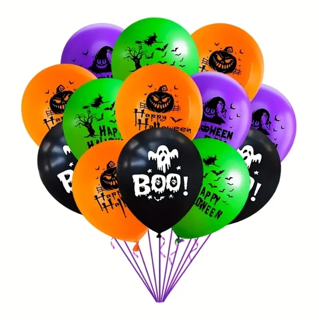 20pcs mixed trick or treat spooky balloon decor