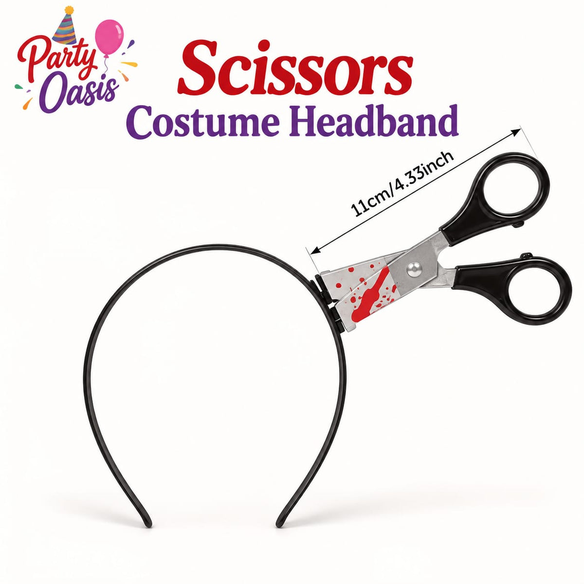 Scissors spooky headband