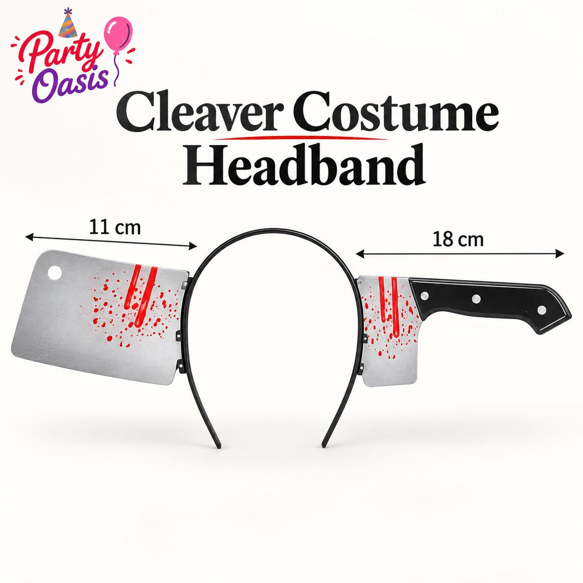 Cleaver knife costume headband