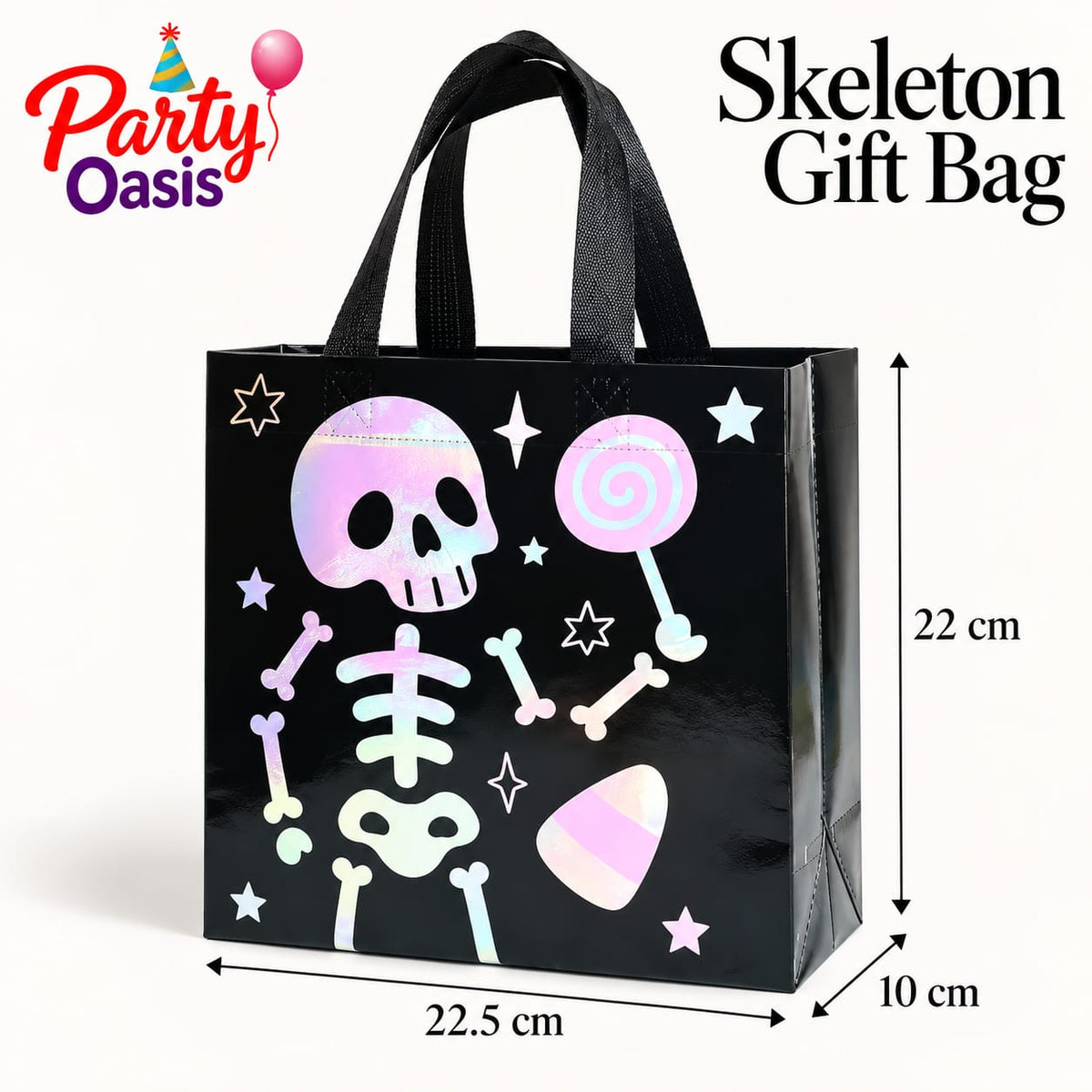 Trick or treat candy Skelton spooky bag 1pc