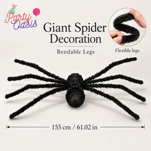 1pc Large 155Cm/61 Inch  Spider Decoration - Realistic Outdoor/Indoor