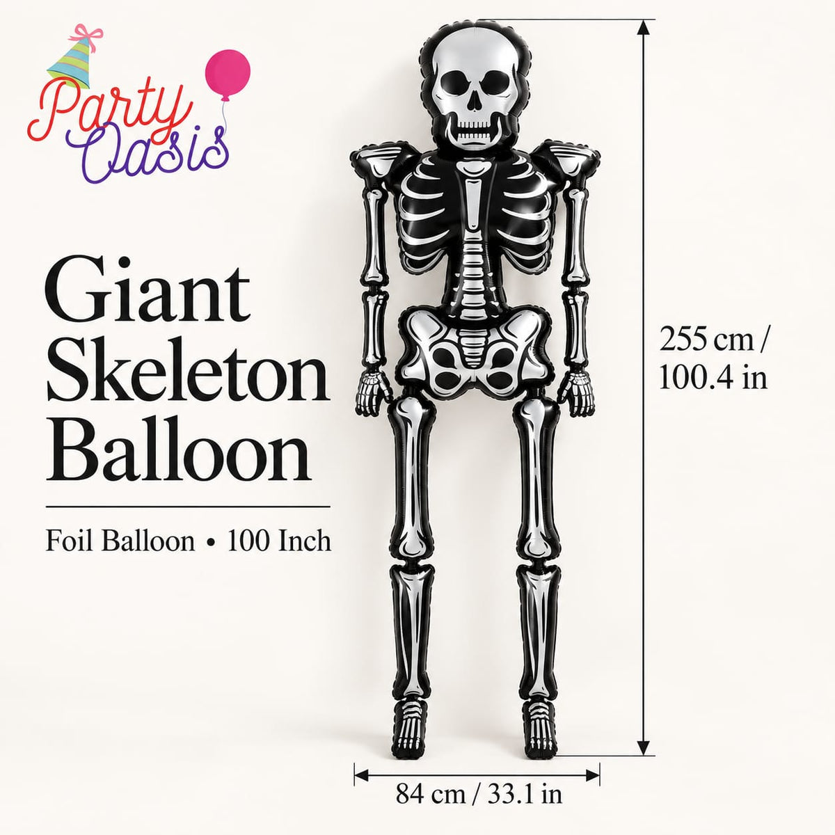 Giant skeleton balloon 1pc Non inflated