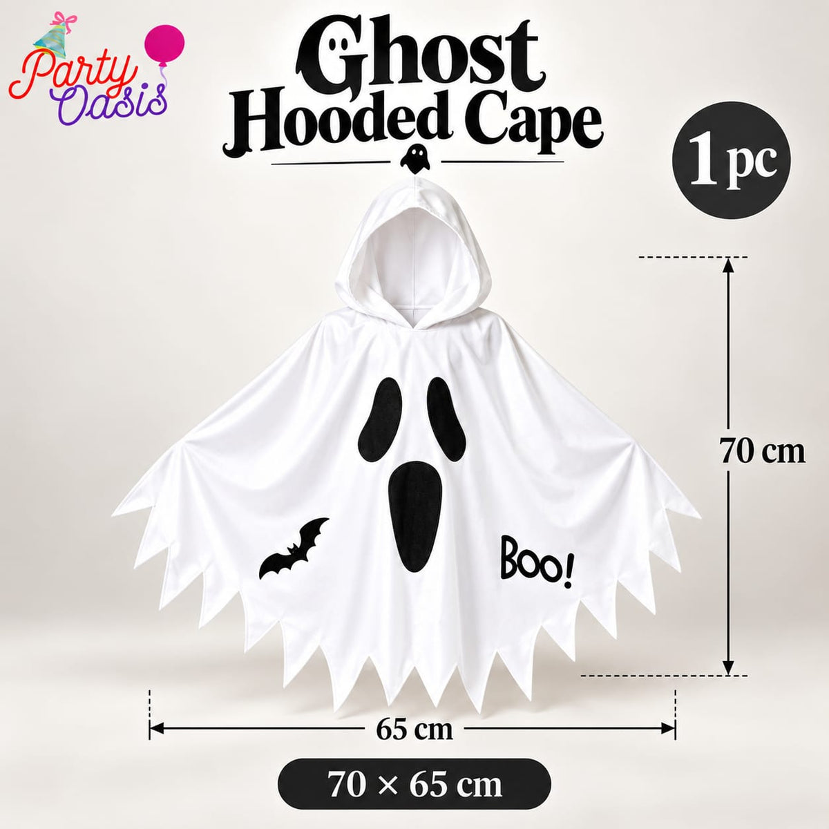 Ghost boo hooded