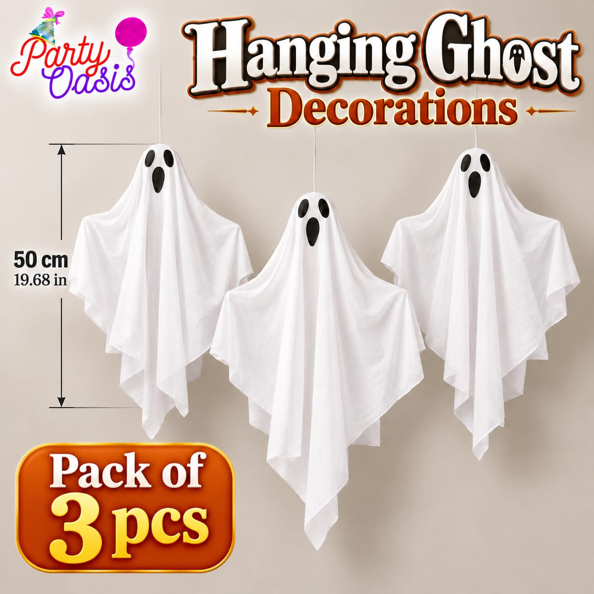3pcs hanging ghost decoration