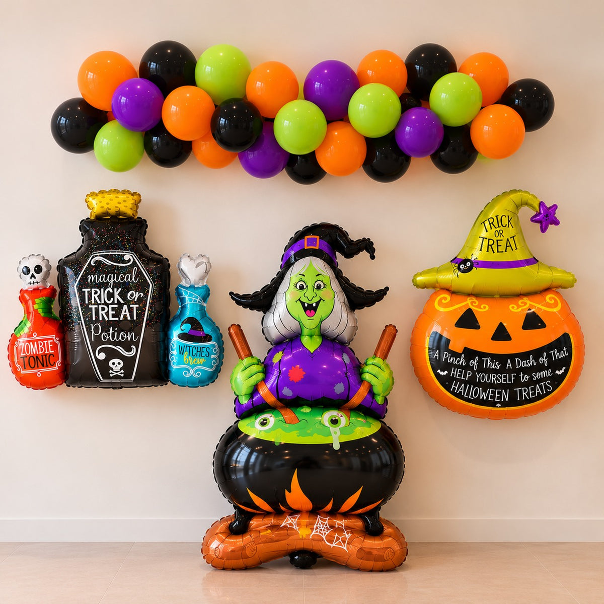 Witch spooky decoration