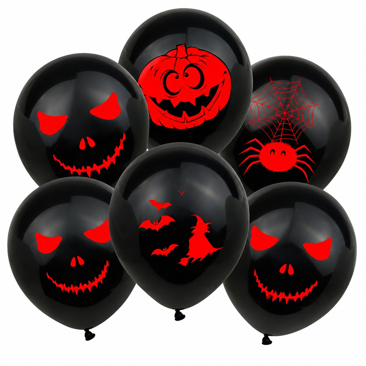 Assorted spooky printed latex balloons
