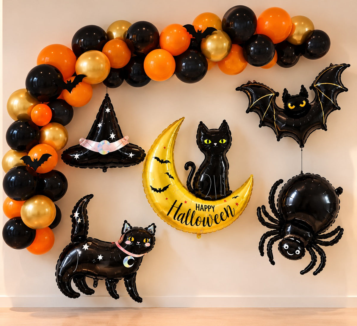 SPOOKY BALLOON decor - black theme