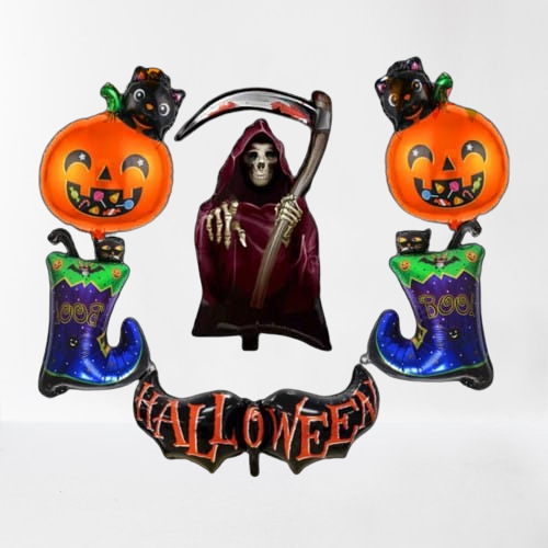 halloween foil balloon pack of 6