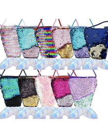 10pcs mermaid tail coin purse sequin crossbody bag coin purse
