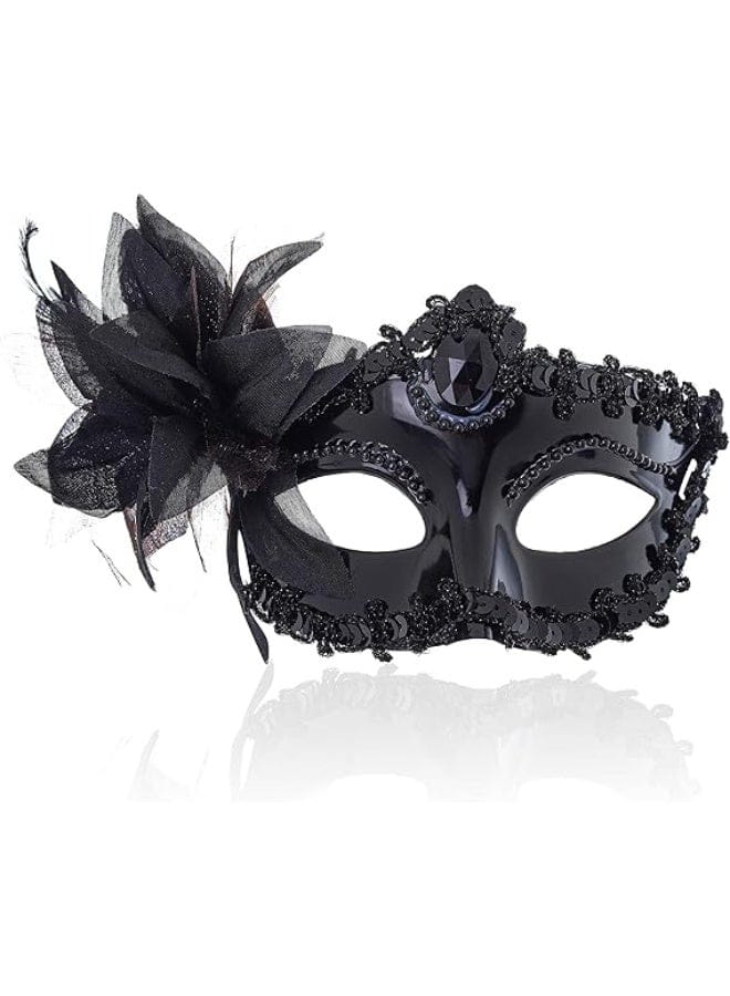Black masquerade mask 1 pc