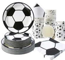 Football plate cup set - serves 25