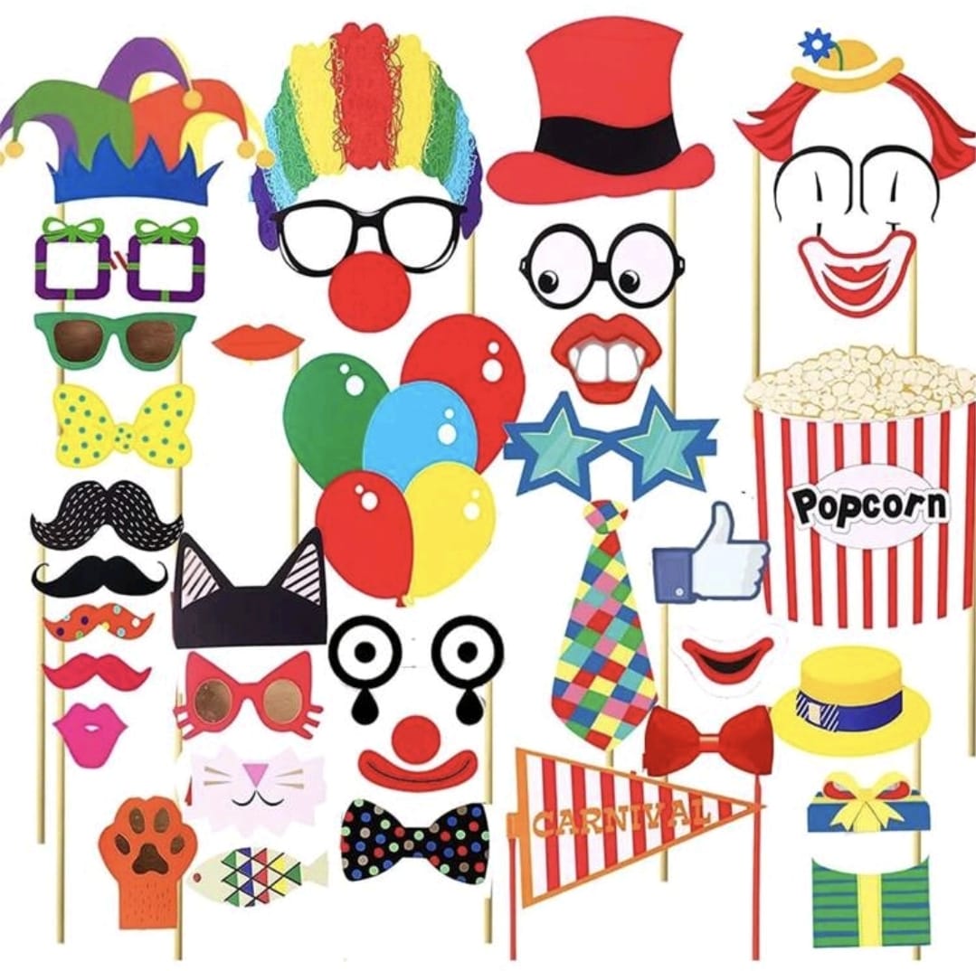 Circus carnival photo props