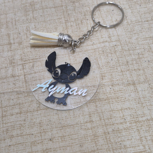 Lilo stitch personalised key chain